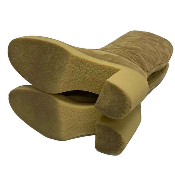 HERMES fjord - Beige Suede Women's Boots 556-021225 - Picture 4 of 9